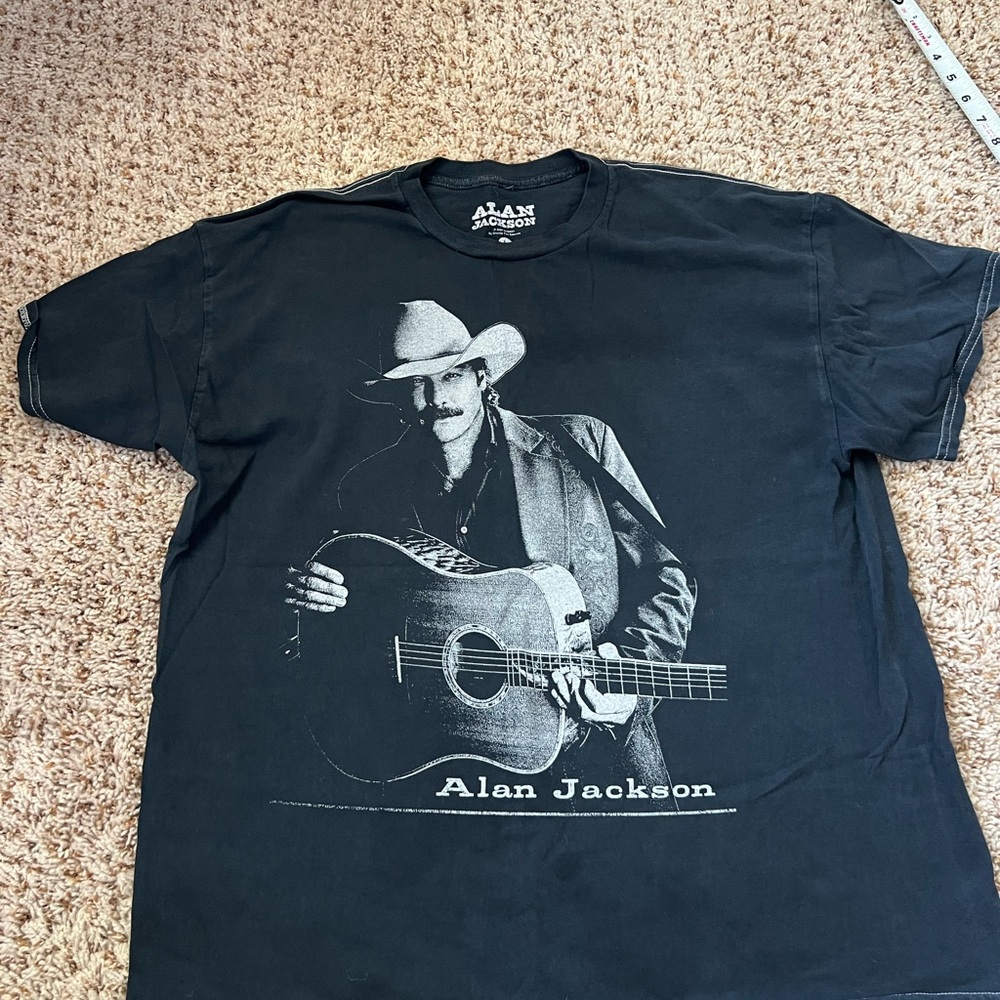 Alan Jackson Black Graphic T-Shirt